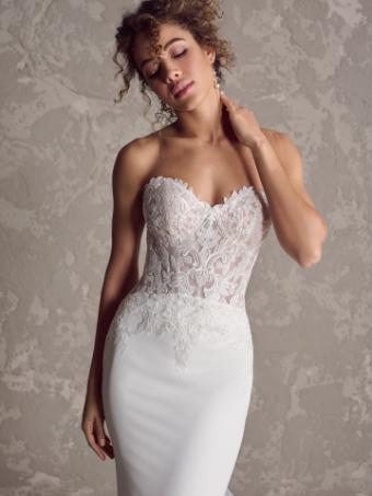 Rebecca Ingram Style #FELICIA (24RK147A01 - Unlined Bodice) #1 All Ivory (gown with Ivory Illusion) thumbnail
