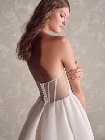 Maggie Sottero Style #NISHA (24MS214A01) #4 Diamond White (gown with Natural Illusion) thumbnail